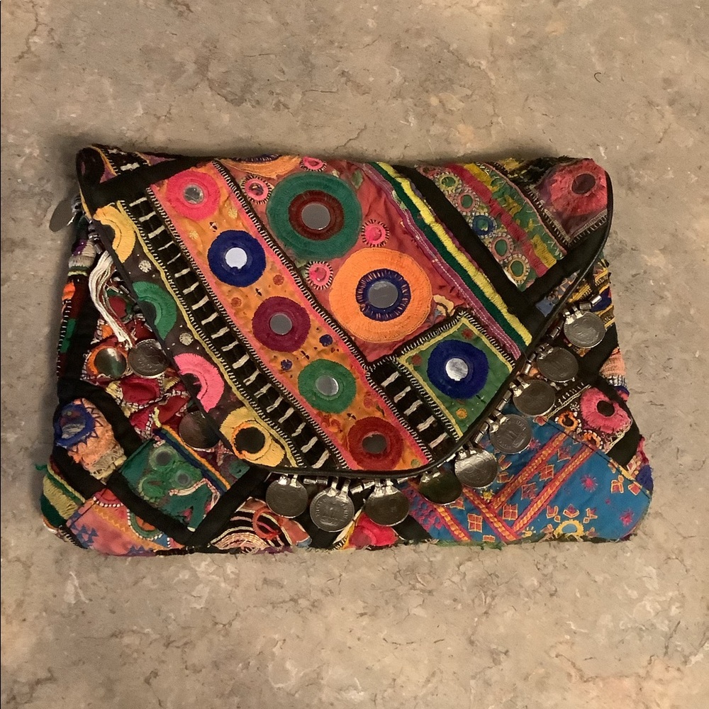Tylie Malibu boho hippie envelope underarm bag